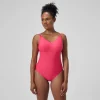 Maillot de bain Femme effet galbant Strappy rouge
