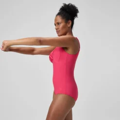 Maillot de bain Femme effet galbant Cross Knot rouge