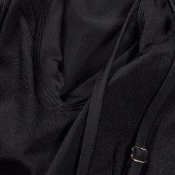 Maillot de bain Femme effet galbant à bretelles noir