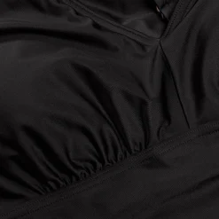 Maillot de bain Femme effet galbant col en V noir