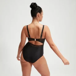 Maillot de bain Femme effet galbant LuniaGlow noir