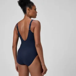 Maillot de bain Femme effet galbant AquaNite bleu marine