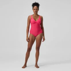 Maillot de bain Femme effet galbant Cross Knot rouge