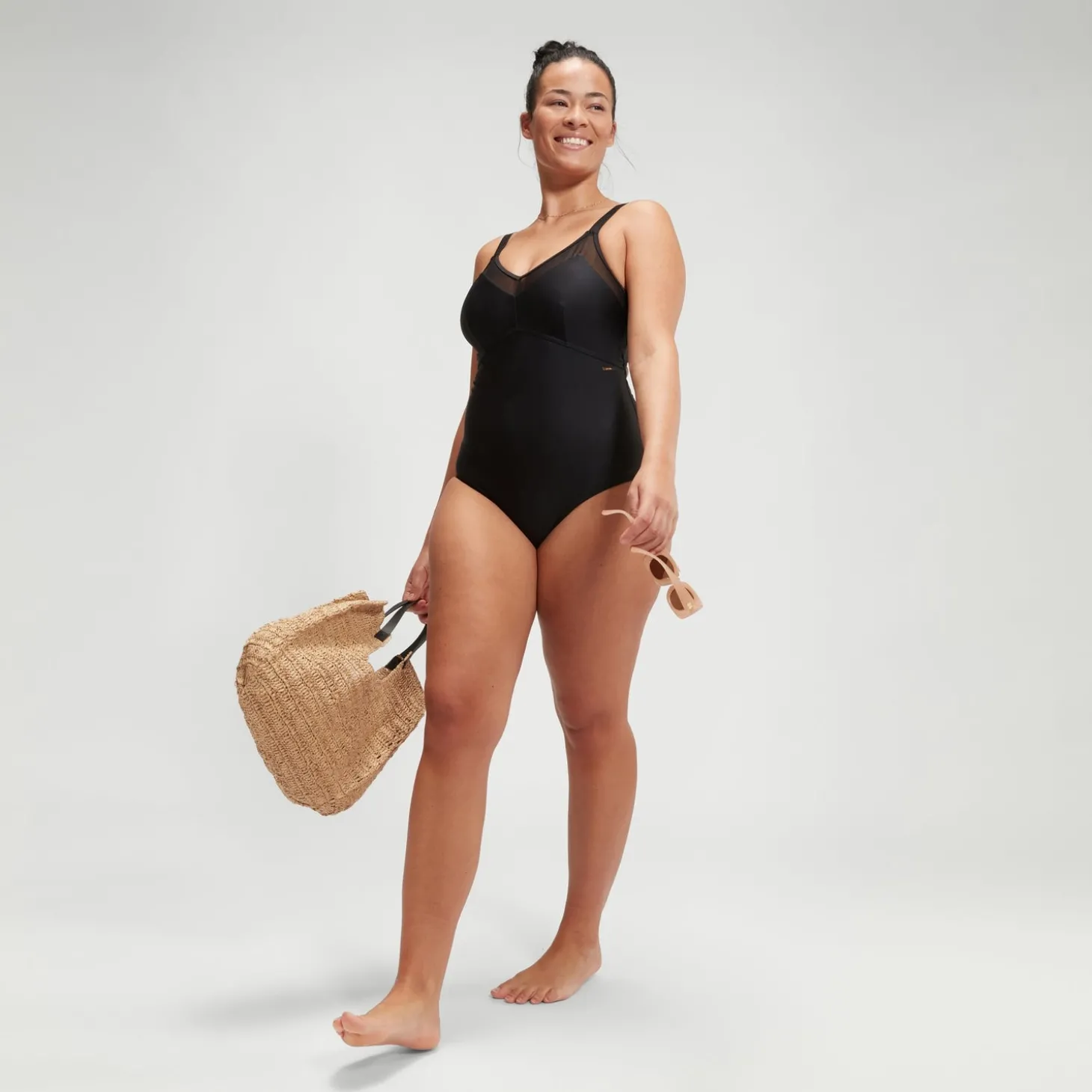 Maillot de bain Femme effet galbant LuniaGlow noir