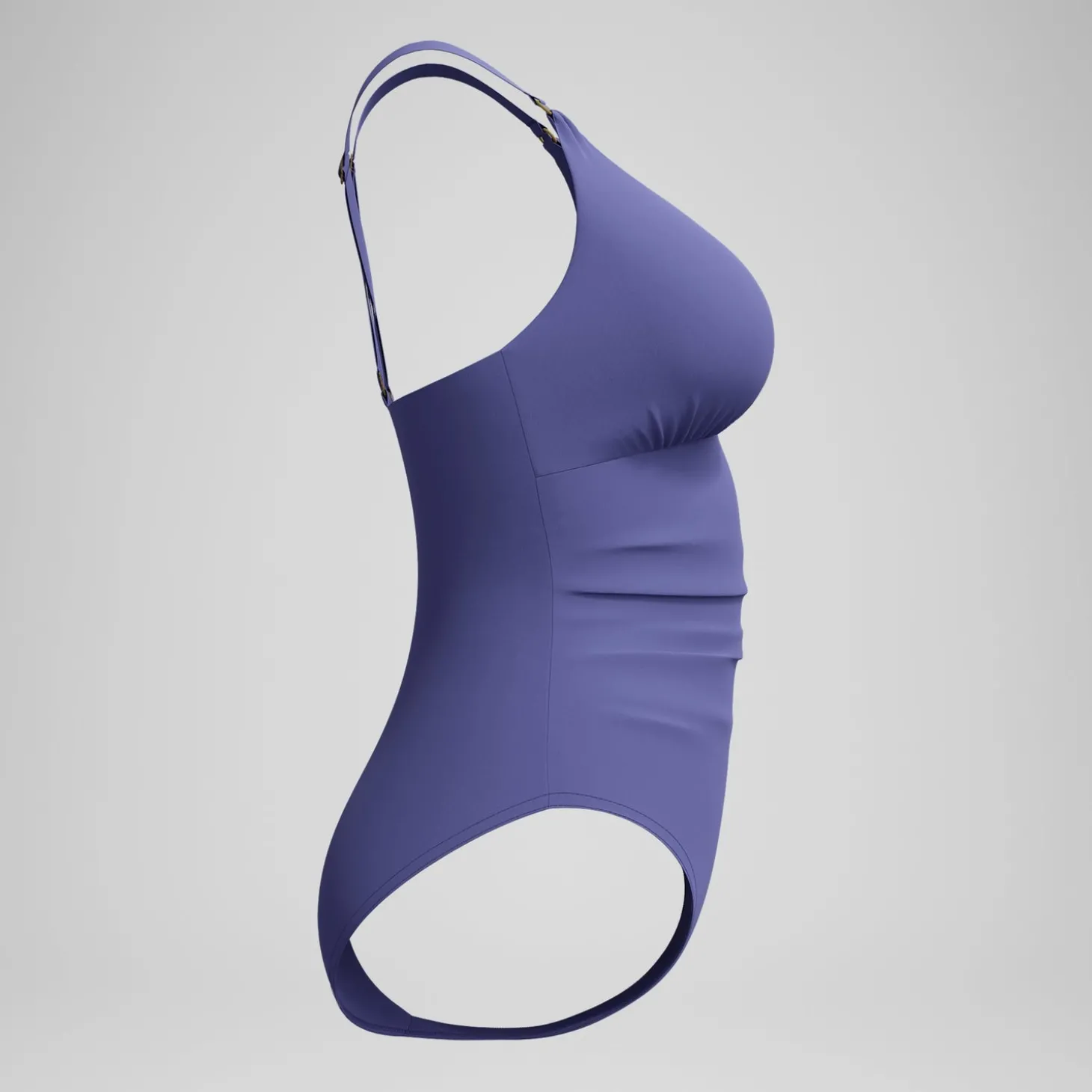 Maillot de bain Femme effet galbant V Neck bleu