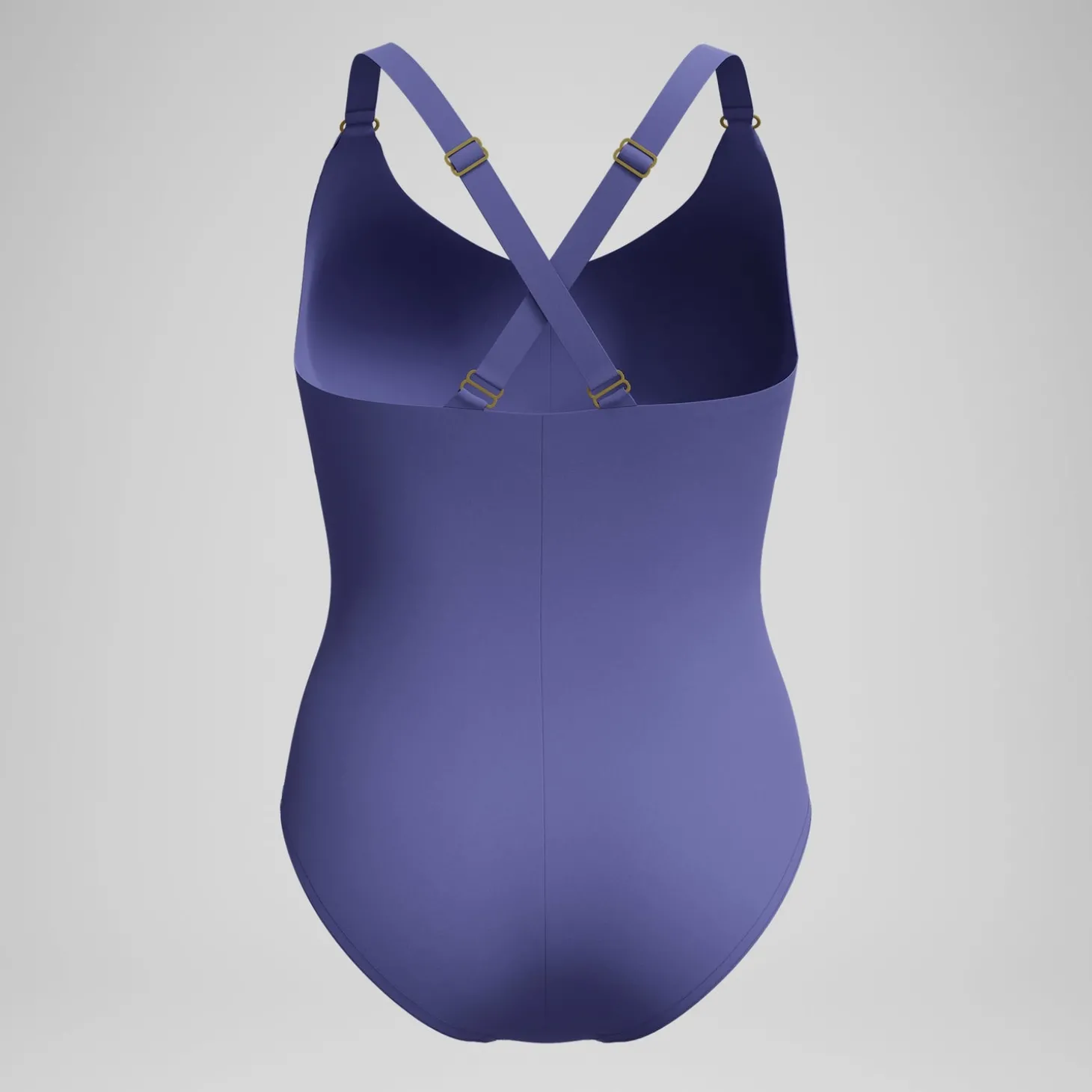 Maillot de bain Femme effet galbant V Neck bleu