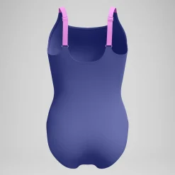 Maillot de bain Femme effet galbant Solid Splice violet/rose