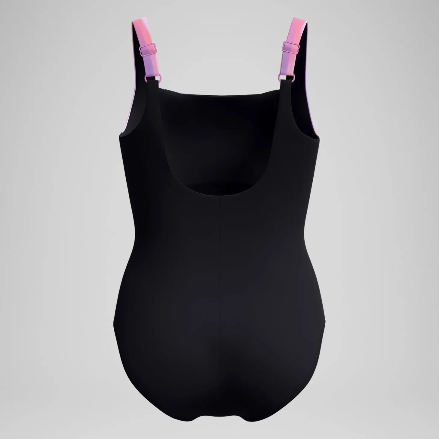 Maillot de bain Femme effet galbant imprimé LunaLustre noir/rose