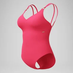 Maillot de bain Femme effet galbant Strappy rouge