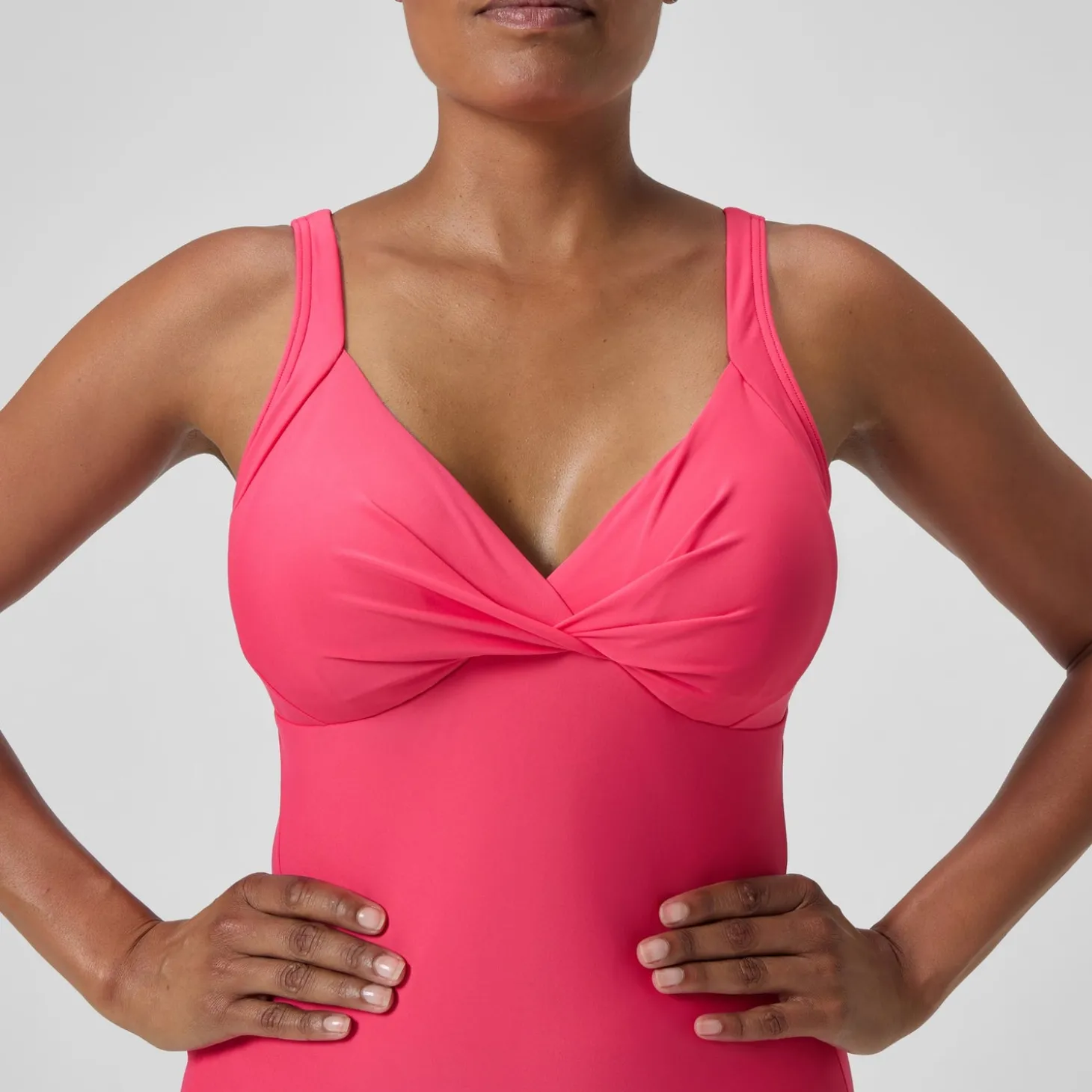 Maillot de bain Femme effet galbant Cross Knot rouge