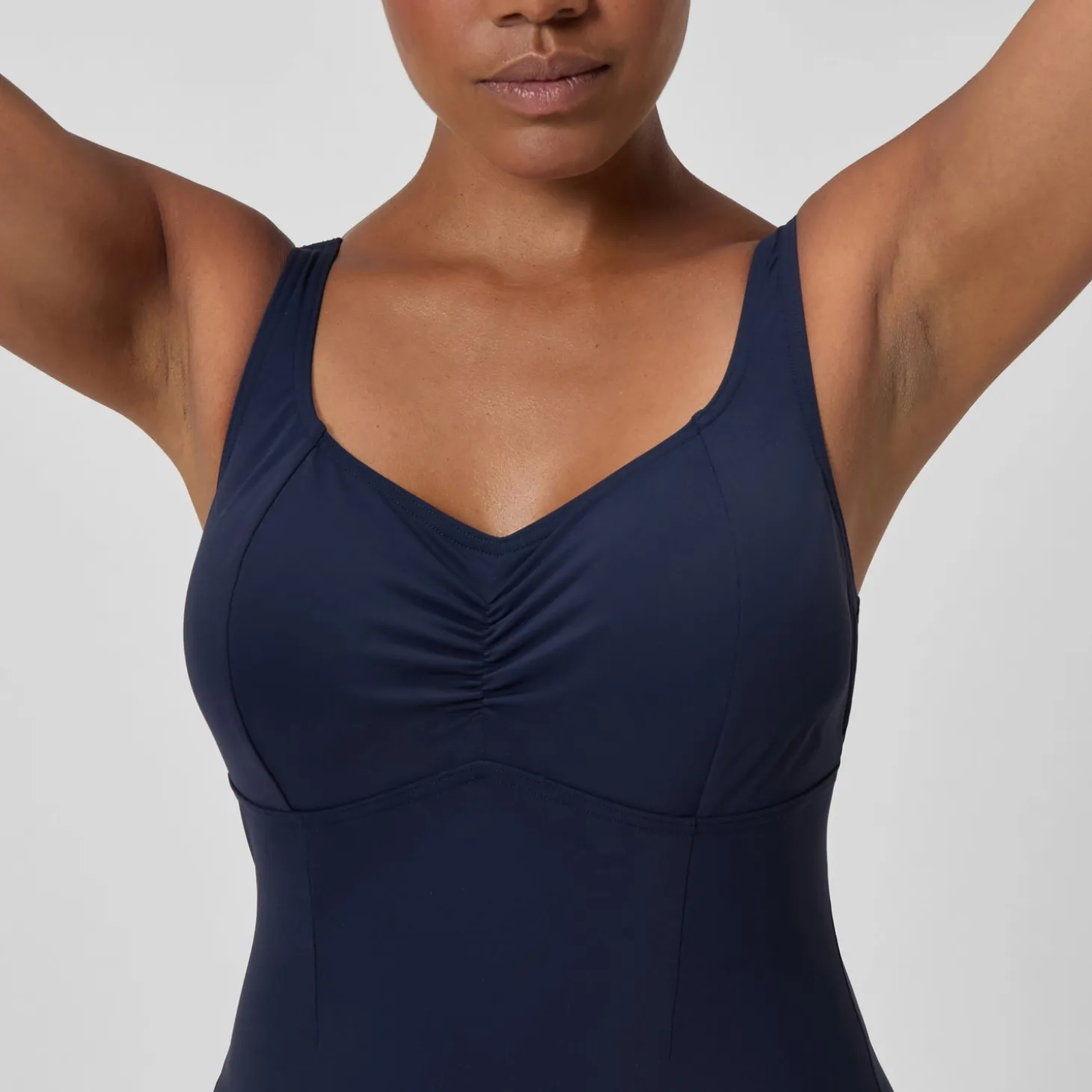 Maillot de bain Femme effet galbant AquaNite bleu marine