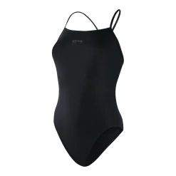 Maillot de bain Femme Endurance+ à bretelles fines Noir
