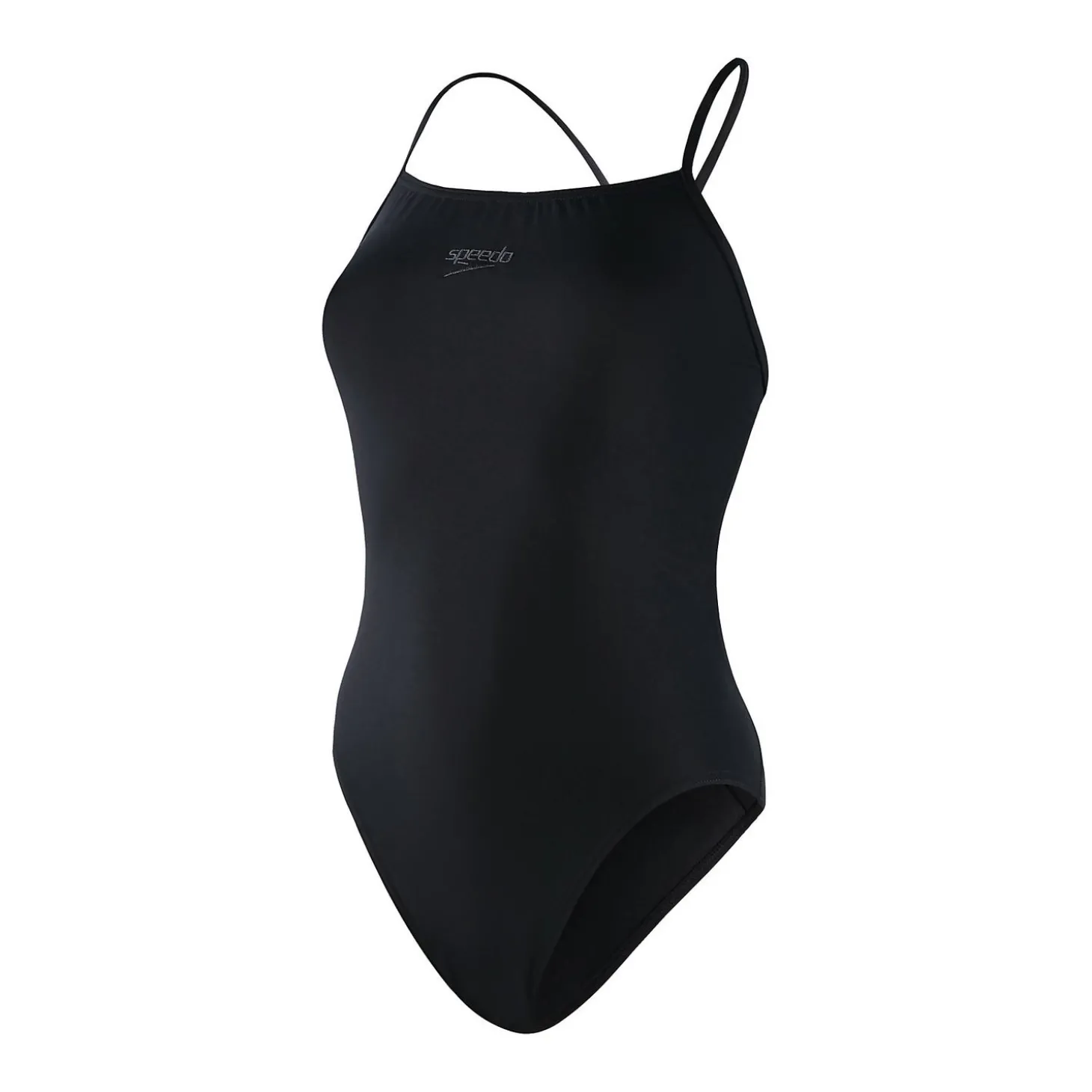 Maillot de bain Femme Endurance+ à bretelles fines Noir