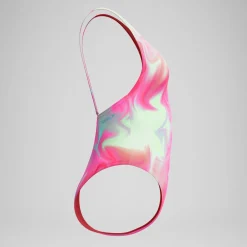 Maillot de bain Femme FLU3NTE convertible imprimé rose/corail