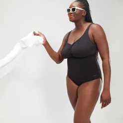 Maillot de bain Femme grande taille effet galbant AquaNite noir