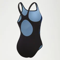 Maillot de bain Femme HyperBoom Muscleback noir/bleu