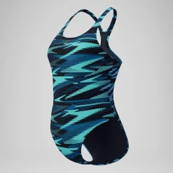 Maillot de bain Femme HyperBoom Allover Medalist sarcelle foncé/vert