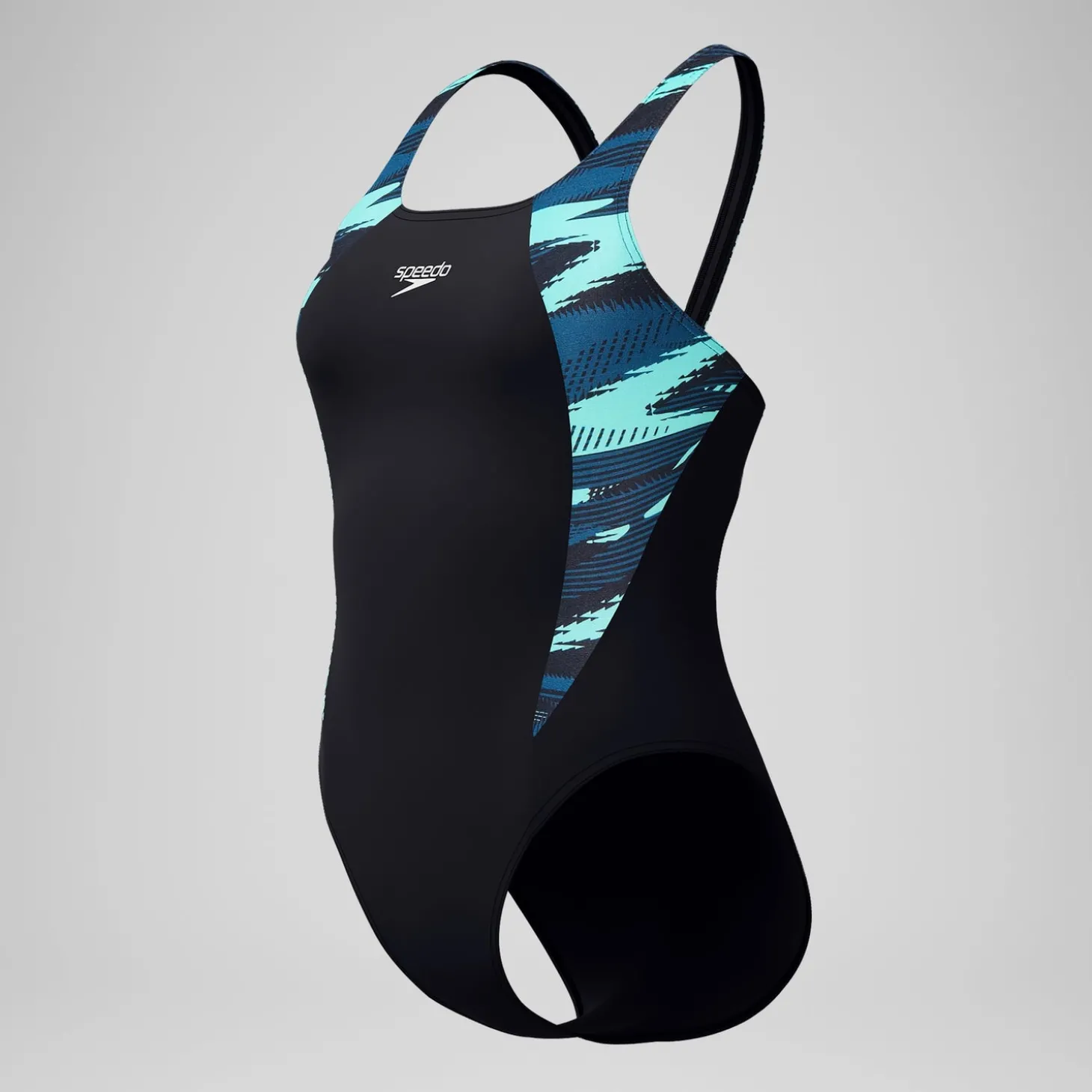 Maillot de bain Femme HyperBoom Splice Muscleback sarcelle foncé/vert