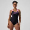 Maillot de bain Femme Medley Logo noir/rose