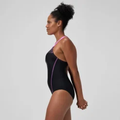 Maillot de bain Femme Medley Logo noir/rose