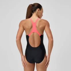 Maillot de bain Femme Medley Logo noir/corail