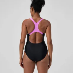 Maillot de bain Femme Medley Logo noir/rose