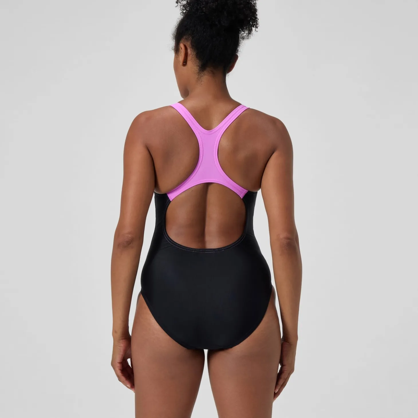 Maillot de bain Femme Medley Logo noir/rose