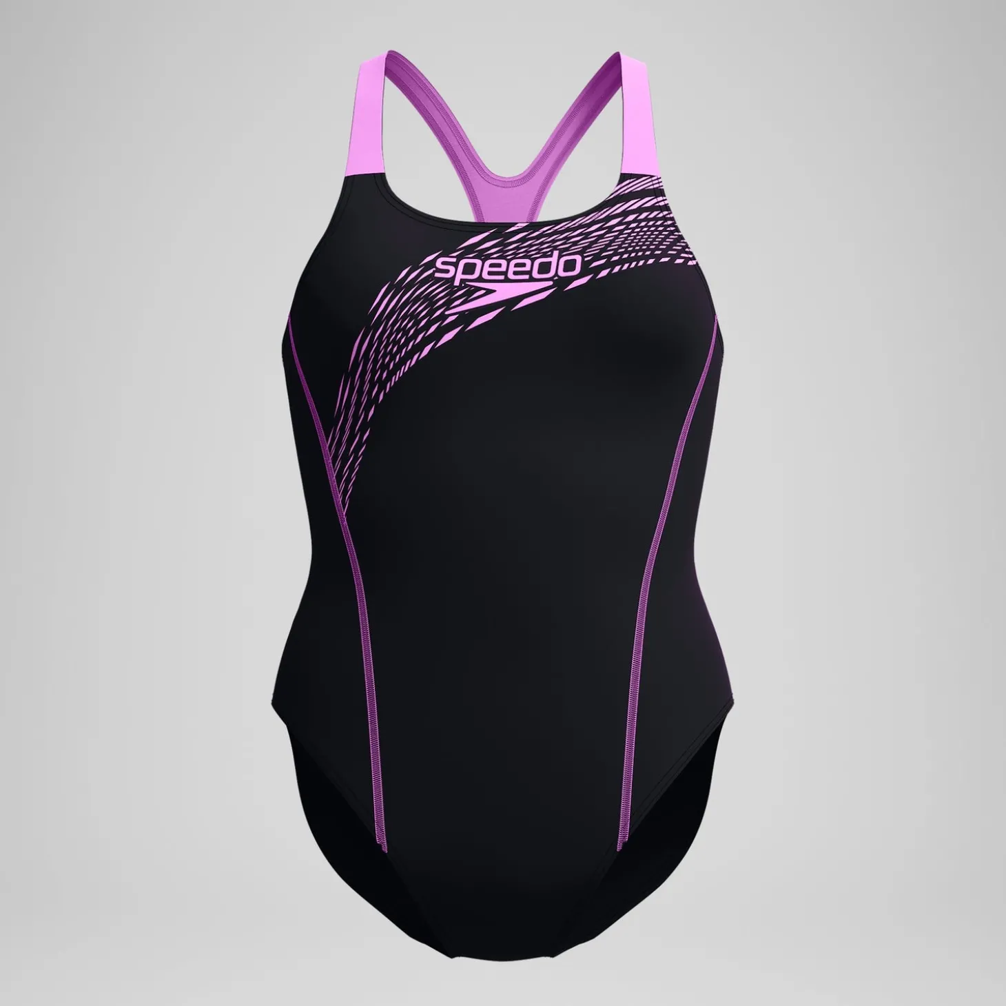 Maillot de bain Femme Medley Logo noir/rose