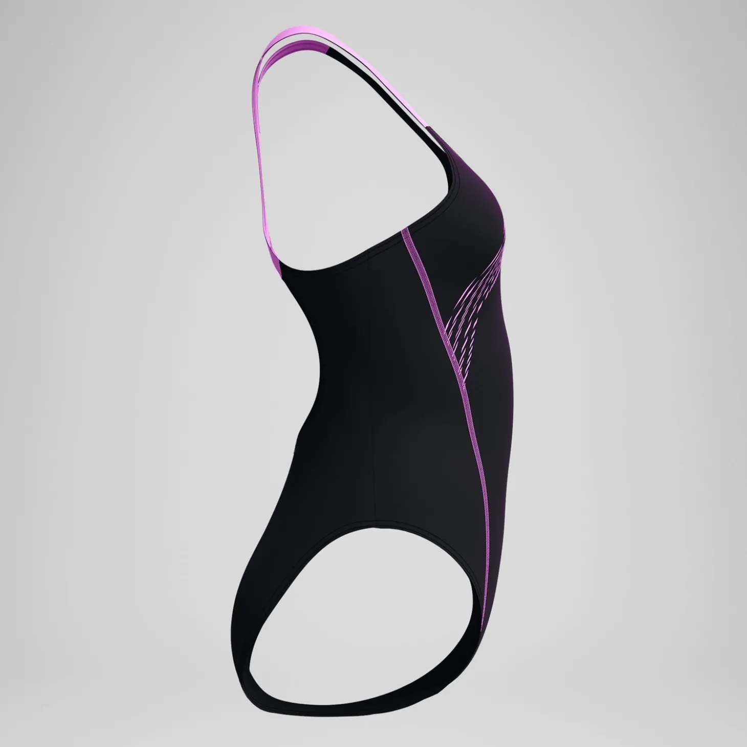 Maillot de bain Femme Medley Logo noir/rose