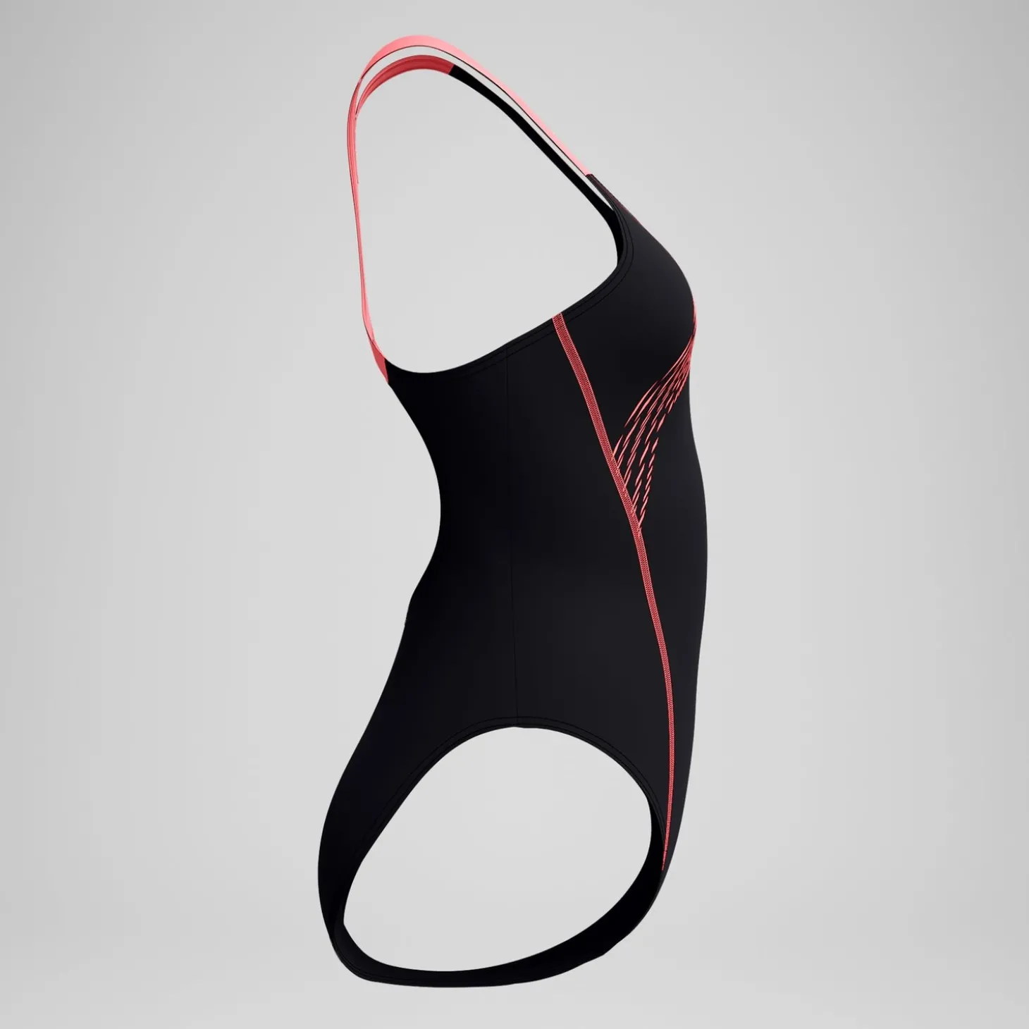 Maillot de bain Femme Medley Logo noir/corail