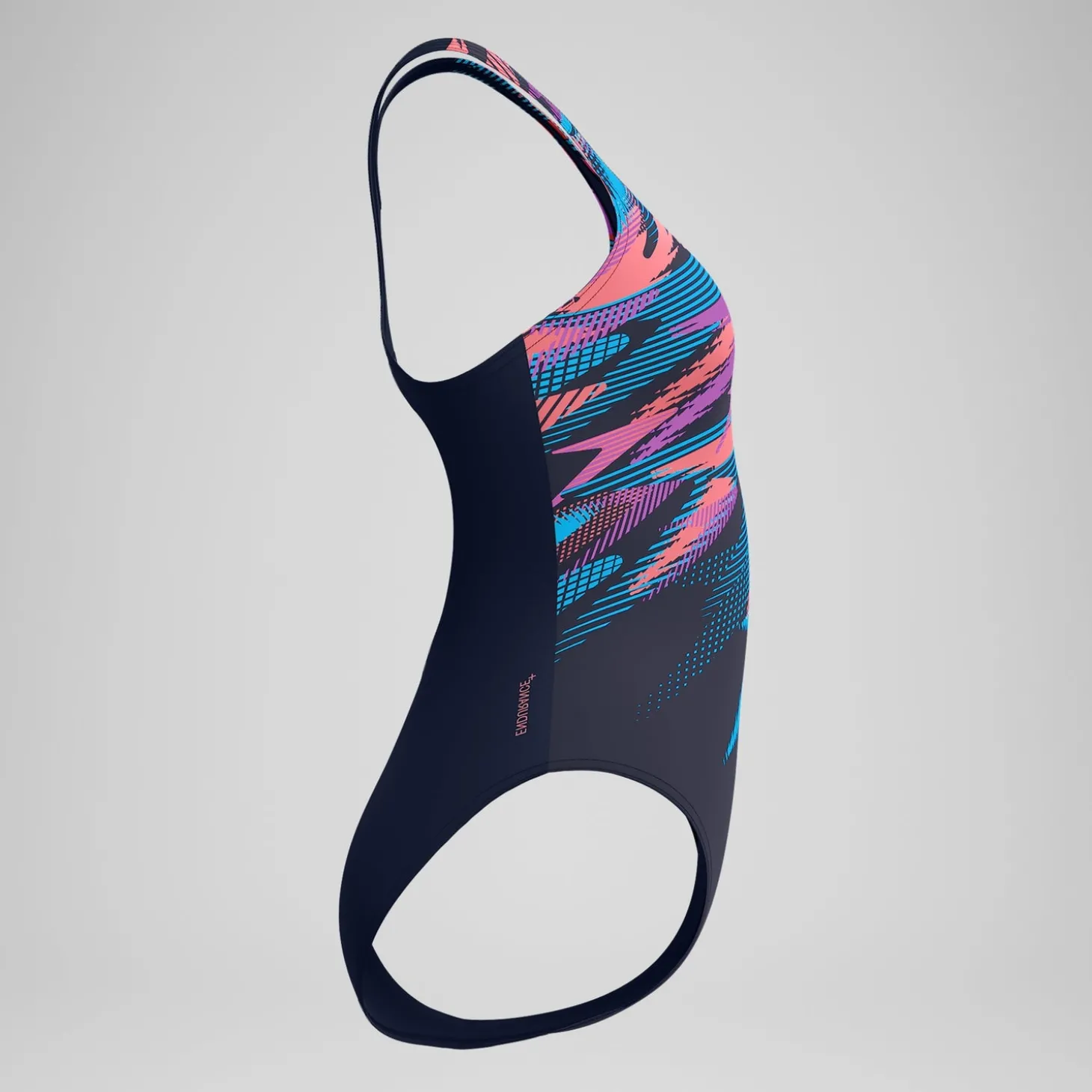 Maillot de bain Femme Medalist imprimé numérique bleu/rose