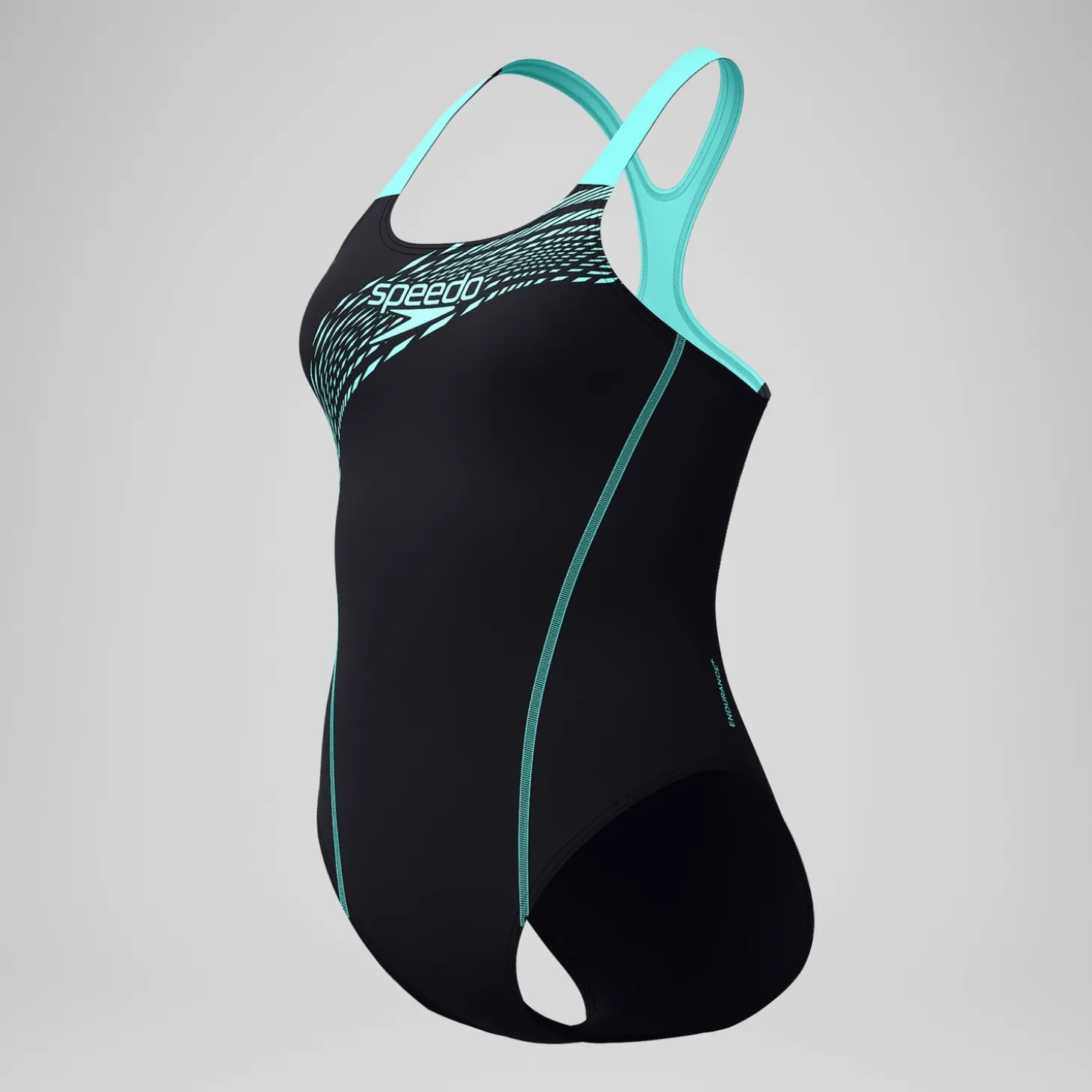 Maillot de bain Femme Medley Logo noir/turquoise