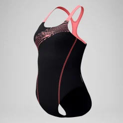 Maillot de bain Femme Medley Logo noir/corail
