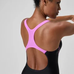 Maillot de bain Femme Medley Logo noir/rose