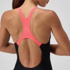 Maillot de bain Femme Medley Logo noir/corail