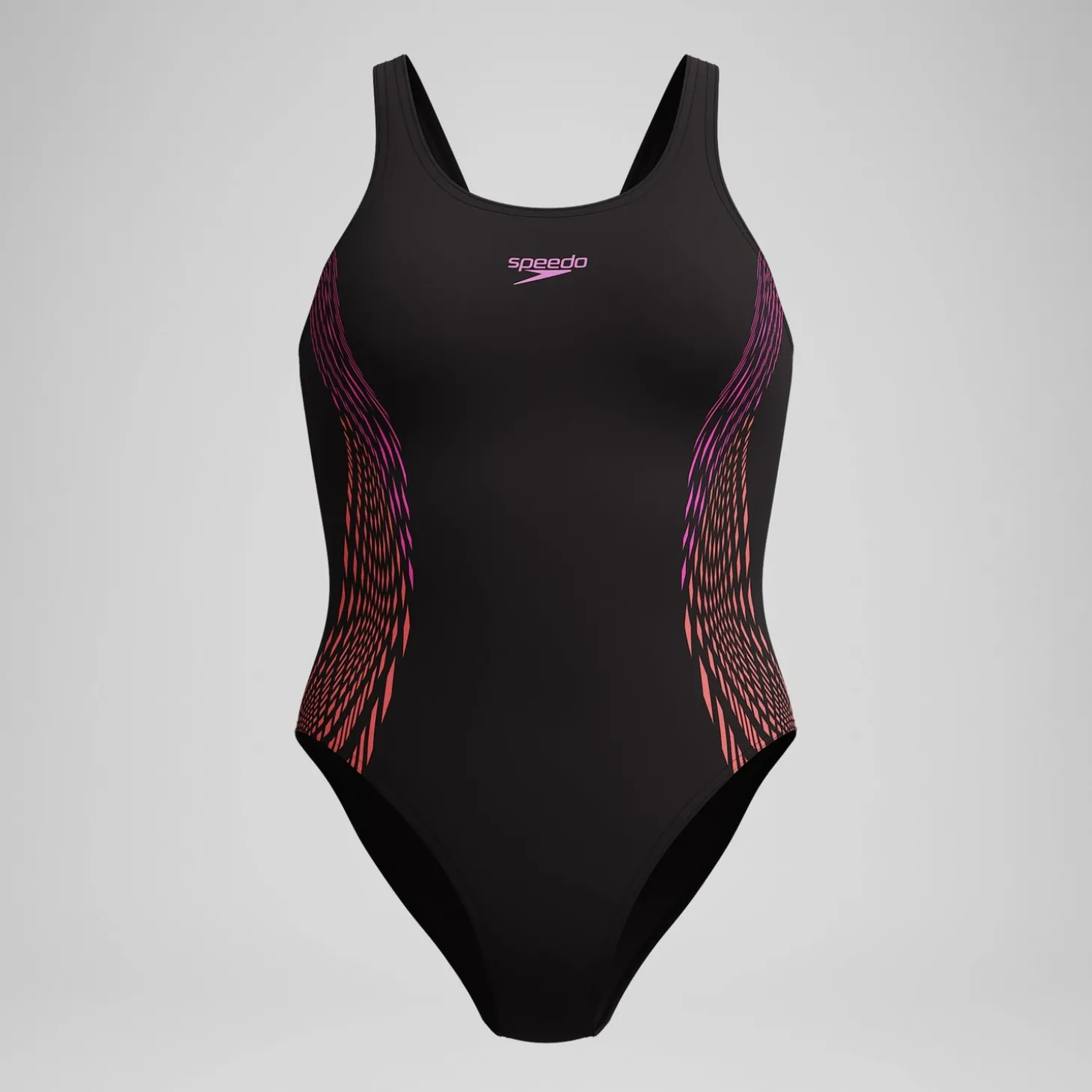 Maillot de bain Femme Placement Muscleback noir/rose