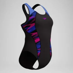 Maillot de bain Femme Placement Laneback noir/bleu