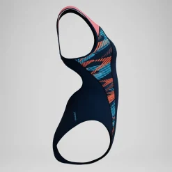 Maillot de bain Femme Placement bleu marine/corail