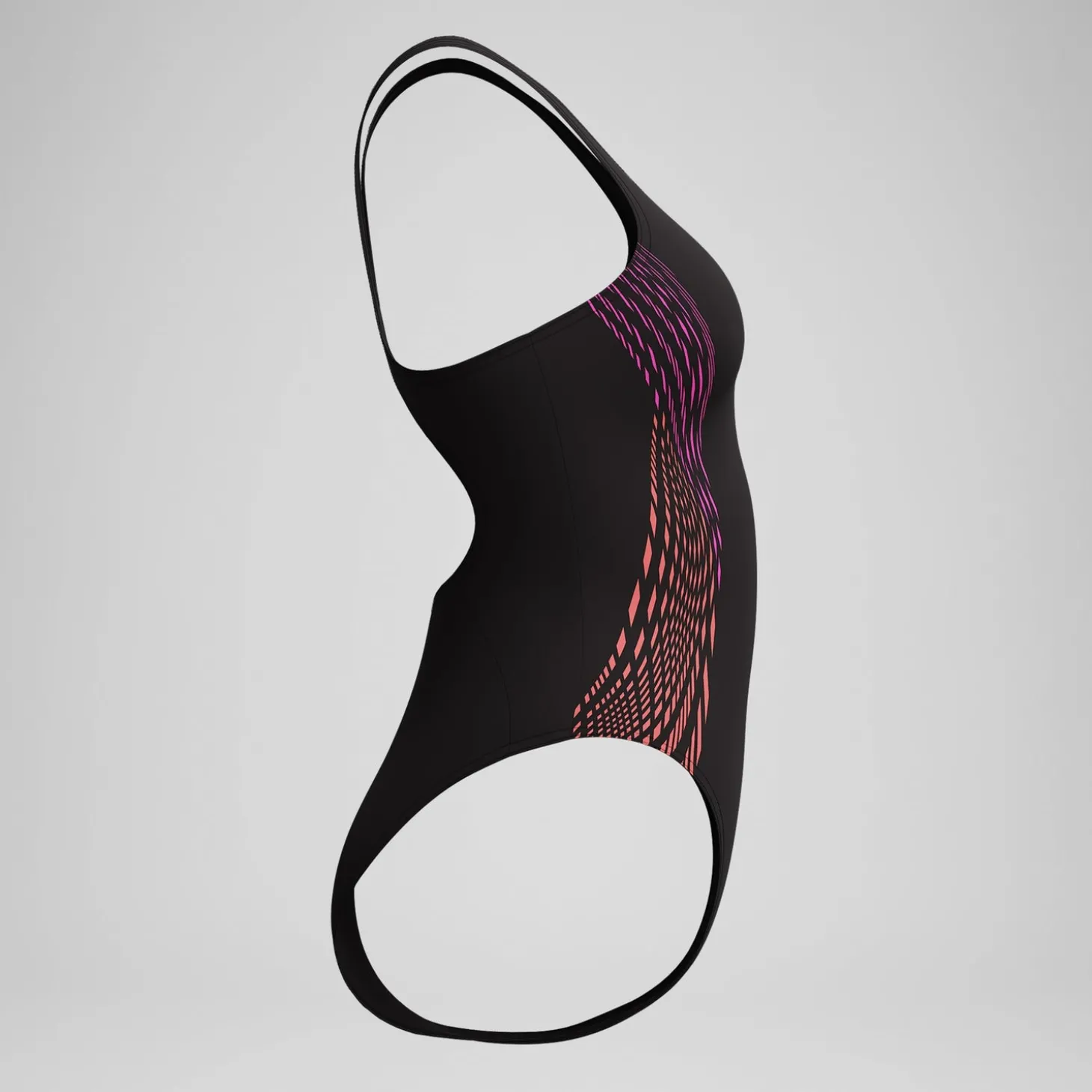 Maillot de bain Femme Placement Muscleback noir/rose