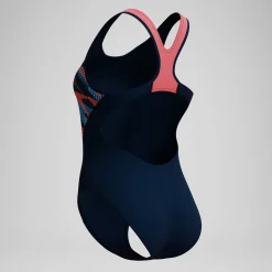 Maillot de bain Femme Placement bleu marine/corail