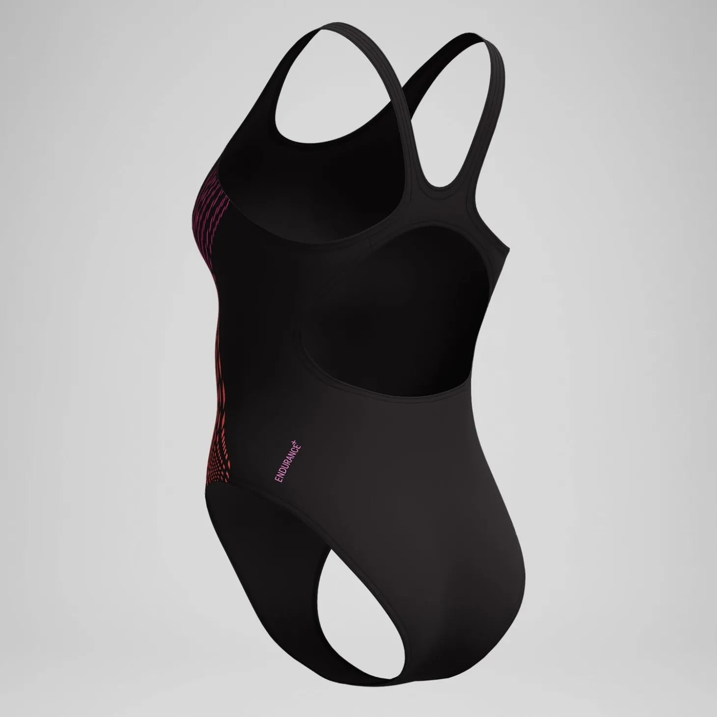 Maillot de bain Femme Placement Muscleback noir/rose