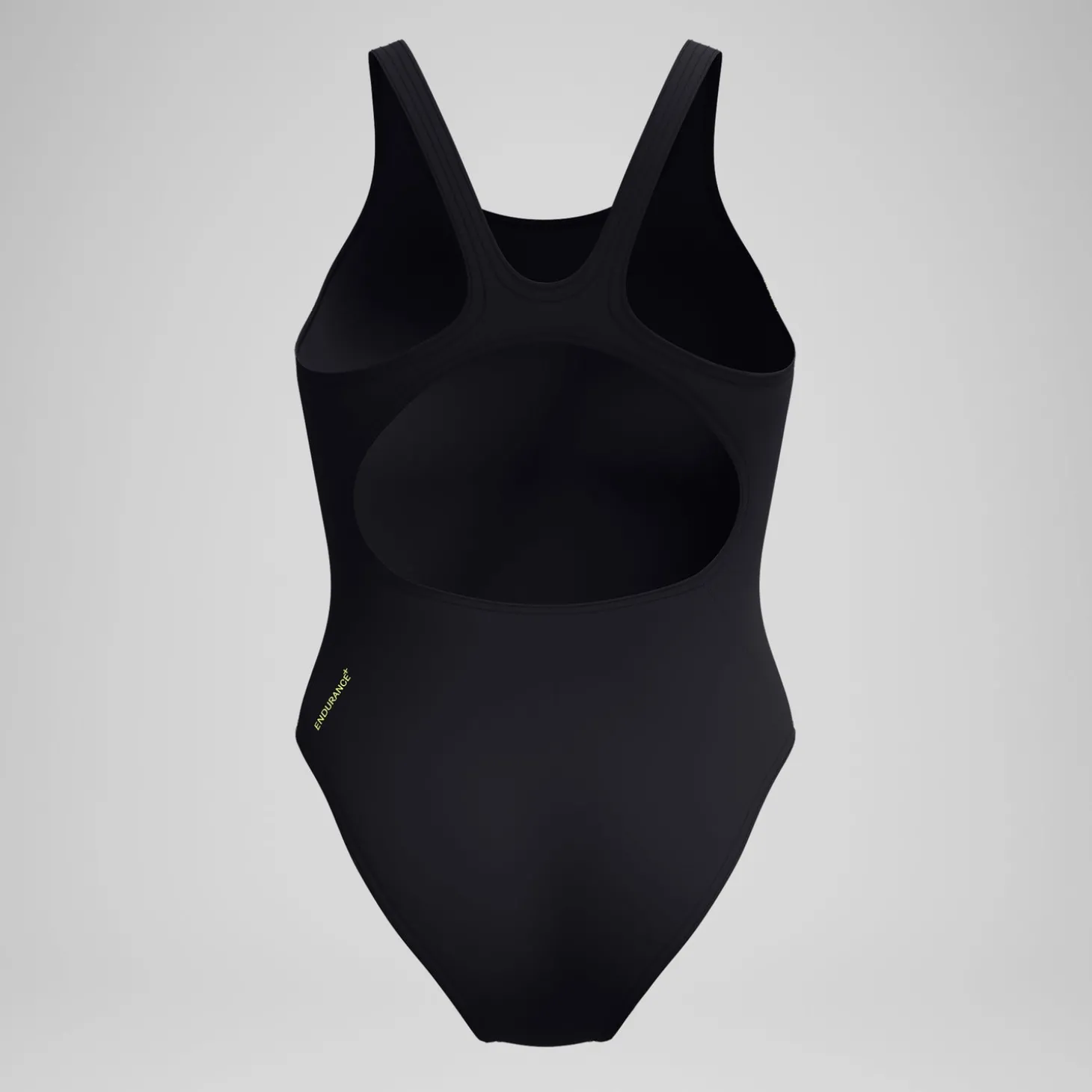 Maillot de bain Femme Placement Muscleback noir/jaune