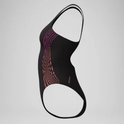 Maillot de bain Femme Placement Muscleback noir/rose