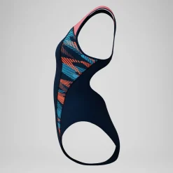 Maillot de bain Femme Placement bleu marine/corail