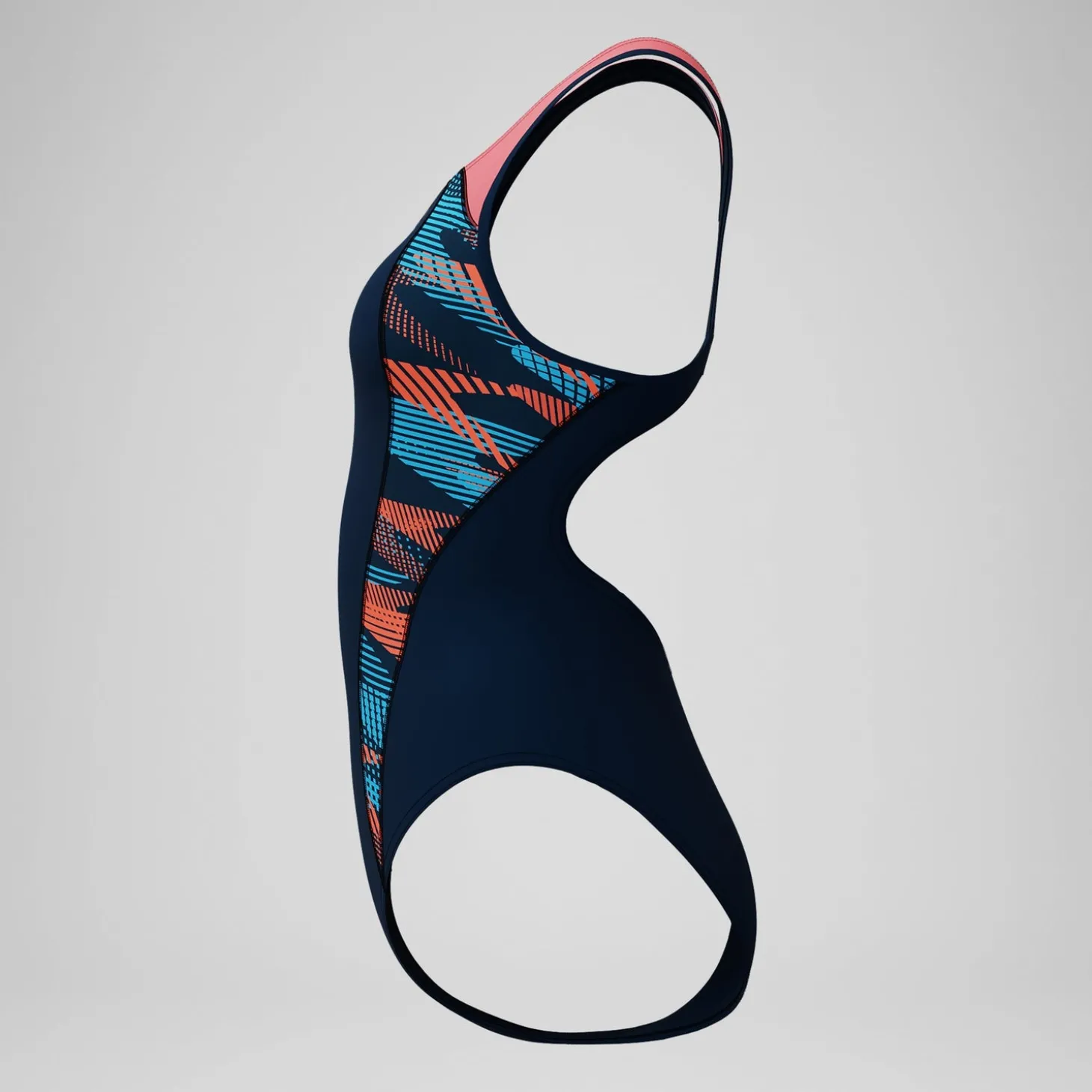 Maillot de bain Femme Placement bleu marine/corail