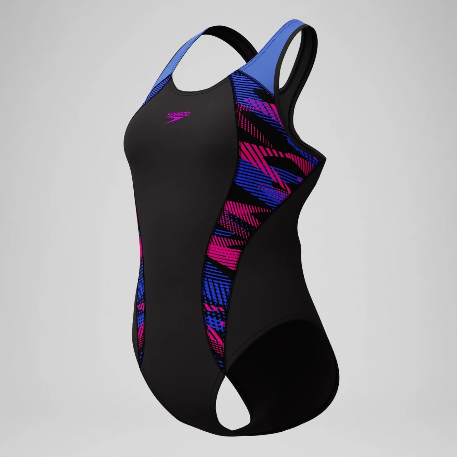 Maillot de bain Femme Placement Laneback noir/bleu