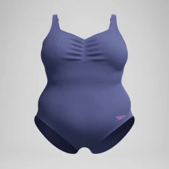 Maillot de bain Femme Plus Size effet galbant AquaNite bleu