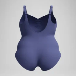 Maillot de bain Femme Plus Size effet galbant AquaNite bleu