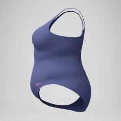 Maillot de bain Femme Plus Size effet galbant AquaNite bleu