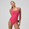 Maillot de bain Femme Racer Zip rouge